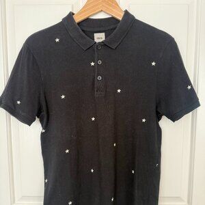 ASOS Star Print Polo Shirt – Size Small